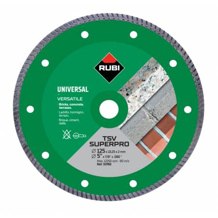 UNIVERSAL DISC BUILDING MATERIALS TURBO-TSV